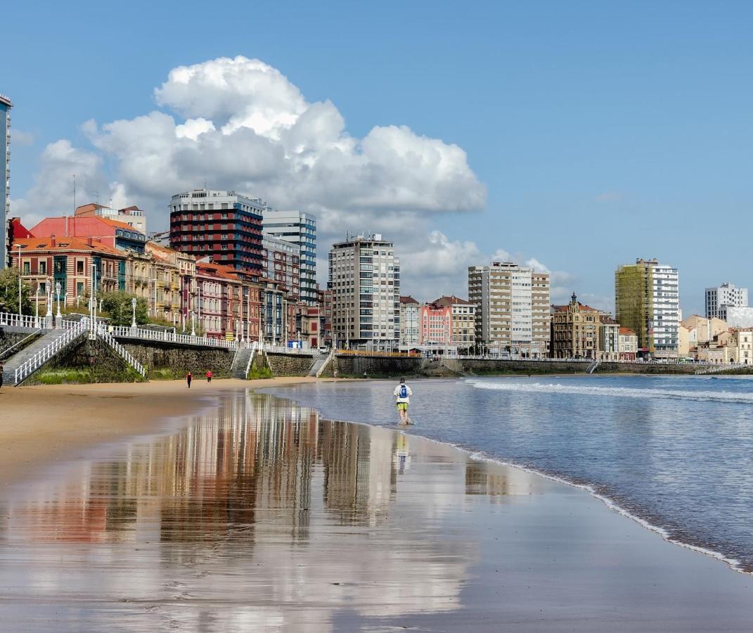Appartamento Mar Al Mar - Estupendo Piso A Un Paso De La Playa - Vut-2088-As Gijón Esterno foto